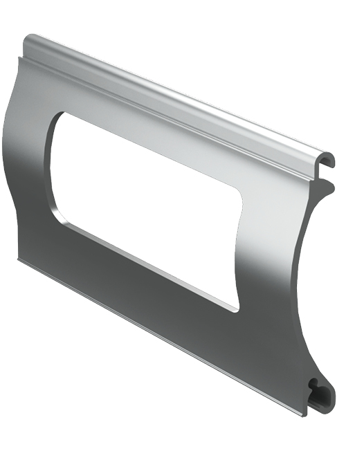 Ворота рулонные (Рольворота) из одностороннего экструдированного роллетного профиля RHE84GM 5