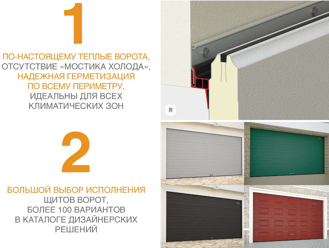 Ворота гаражные секционные с пружинами растяжения RSD01BIW 10 Ворота гаражные секционные с пружинами растяжения RSD01BIW 10