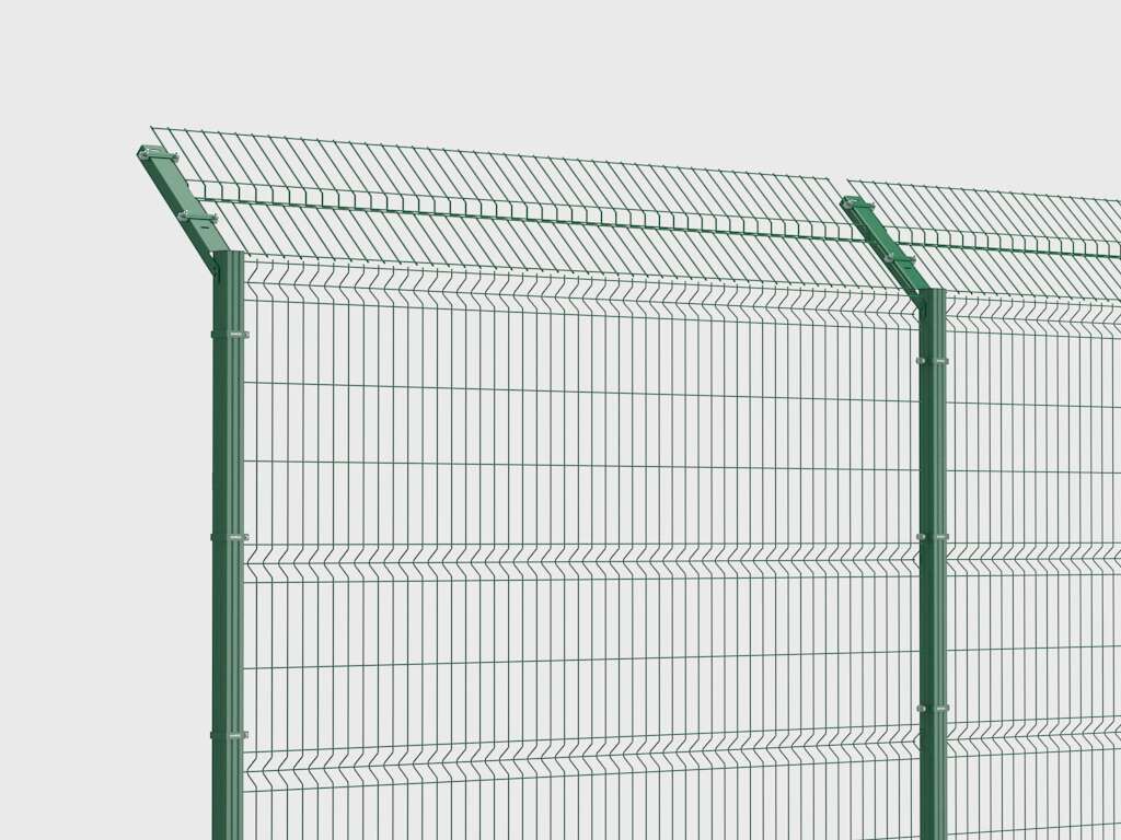 Забор из заборной секции «Усиленная» и стального прутка 6 мм 17 Забор из заборной секции «Усиленная» и стального прутка 6 мм 17