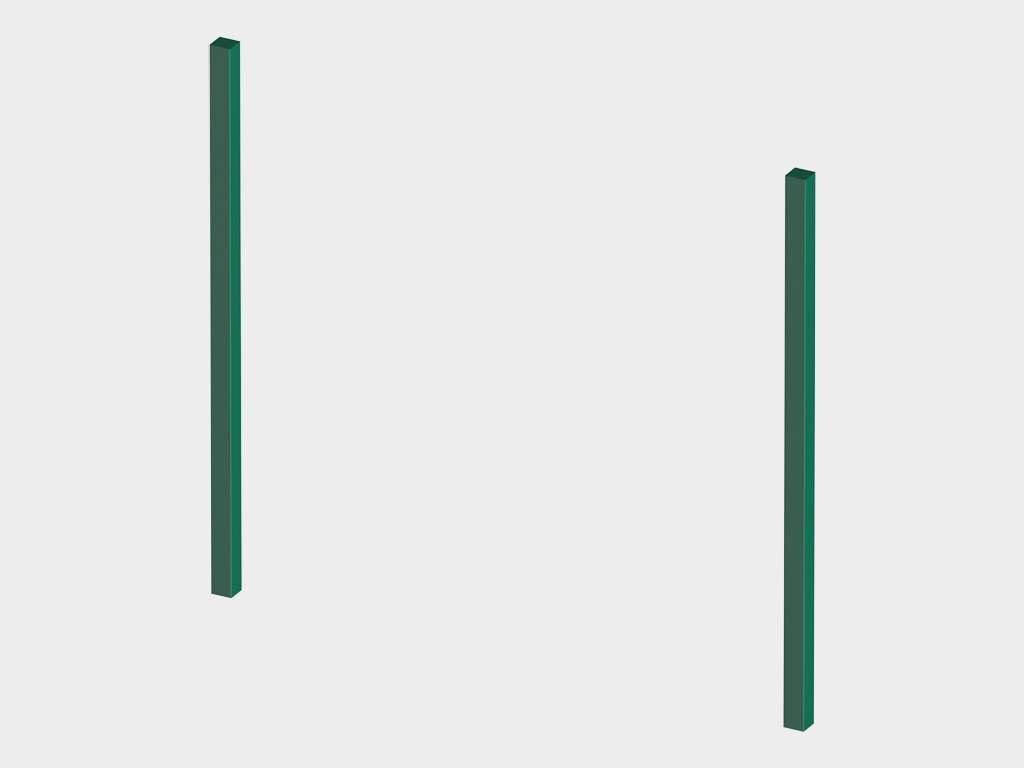 Ворота распашные со стальной рамой с заполнением сварной сеткой 12