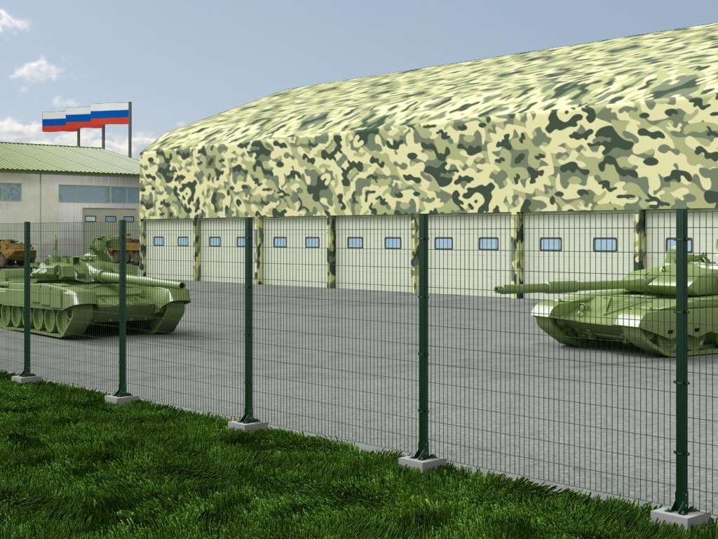 Забор из заборной секции «Усиленная» и стального прутка 6 мм 8 Забор из заборной секции «Усиленная» и стального прутка 6 мм 8