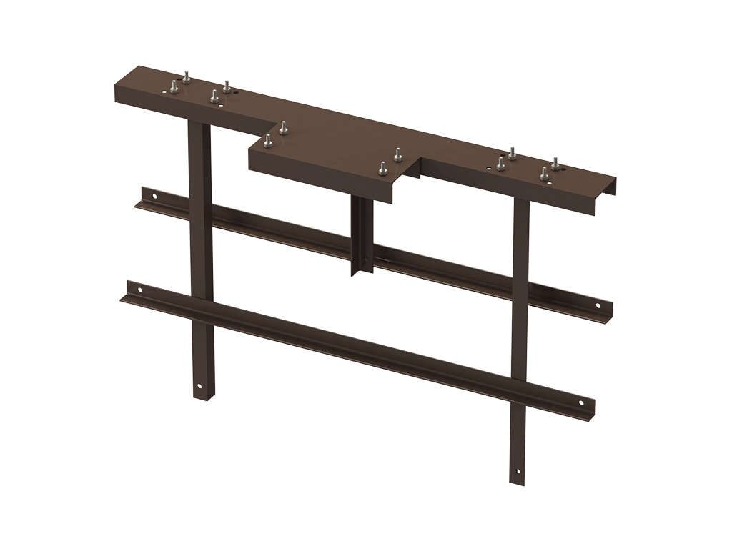 Откатные ворота из сендвич-панелей 10