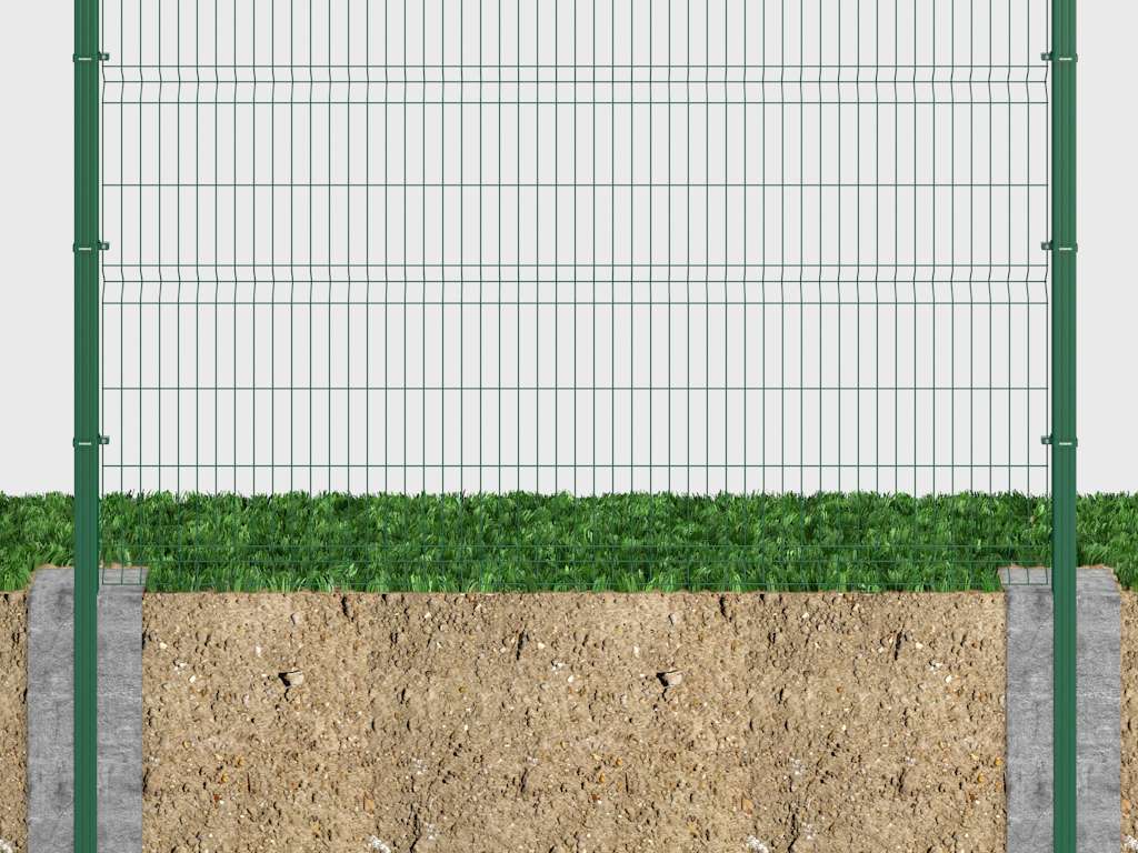 Забор из заборной секции «Усиленная» и стального прутка 6 мм 6 Забор из заборной секции «Усиленная» и стального прутка 6 мм 6