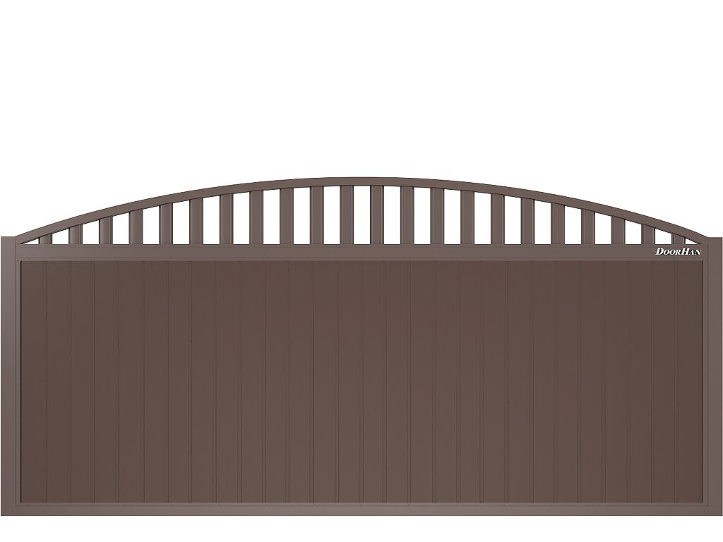 Откатные ворота из сендвич-панелей 21