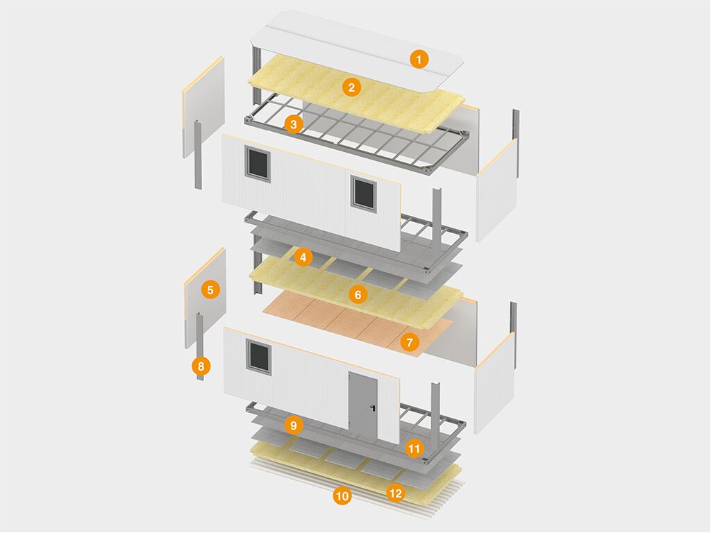 Модульные здания DoorHan из сборно-разборных блок-контейнеров 1 Модульные здания DoorHan из сборно-разборных блок-контейнеров 1