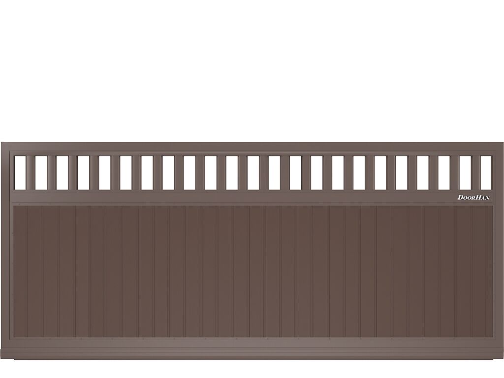 Откатные ворота из сендвич-панелей 18