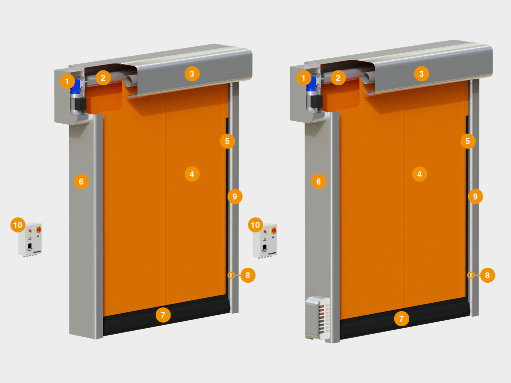 Ворота рулонные скоростные для морозильных камер 13 Ворота рулонные скоростные для морозильных камер 2