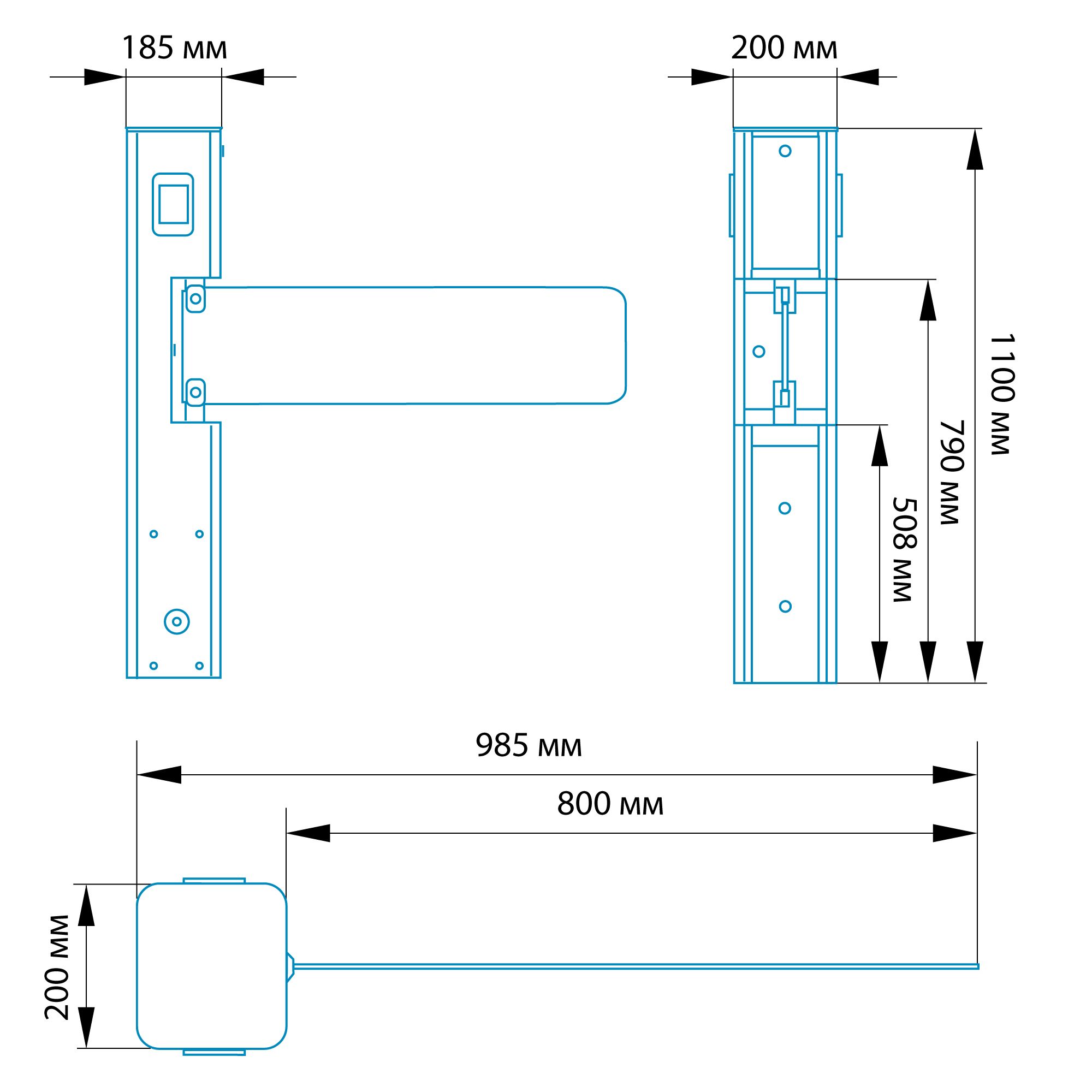 Автоматическая калитка БЛОКПОСТ КЛ 500 1