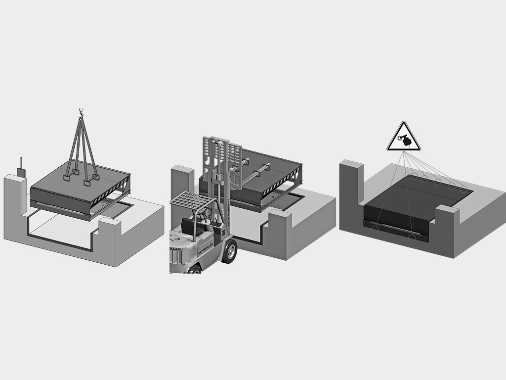 Платформа уравнительная с поворотной аппарелью 2 Платформа уравнительная с поворотной аппарелью 2
