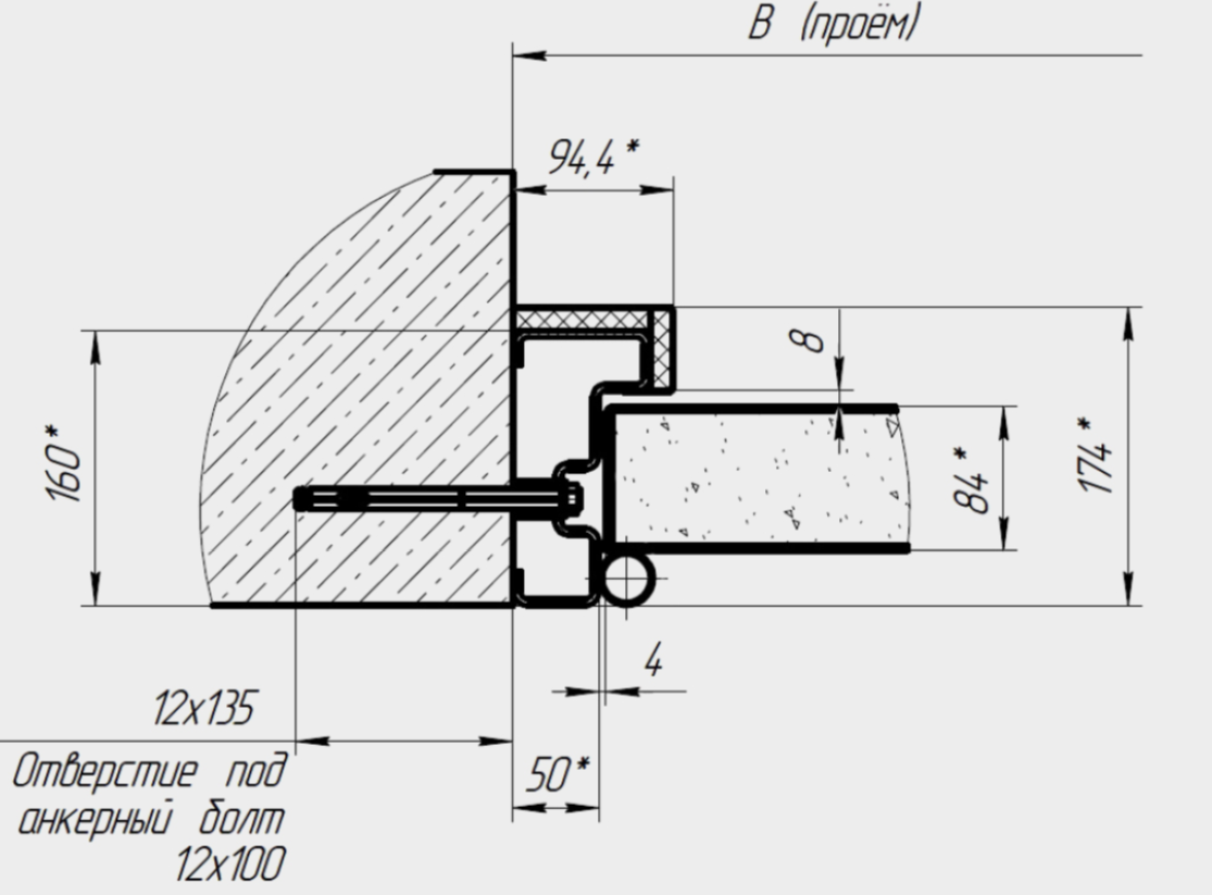 Распашные противопожарные ворота с классом огнестойкости EI90, EI120 6 Распашные противопожарные ворота с классом огнестойкости EI90, EI120 6