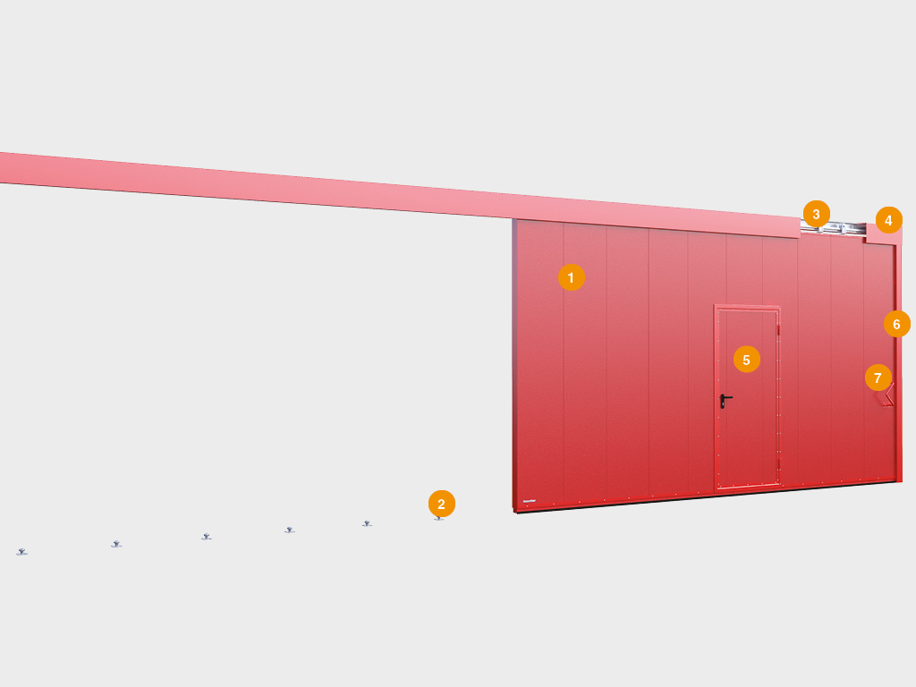 Откатные противопожарные ворота с классом огнестойкости EI60, EI90 1 Откатные противопожарные ворота с классом огнестойкости EI60, EI90 1