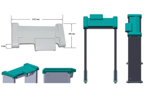 Арочный металлодетектор БЛОКПОСТ PC И 4 с измерением температуры тела 7