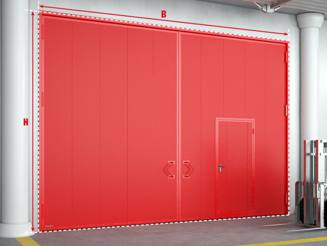 Распашные противопожарные ворота с классом огнестойкости EI90, EI120 10 Распашные противопожарные ворота с классом огнестойкости EI90, EI120 10