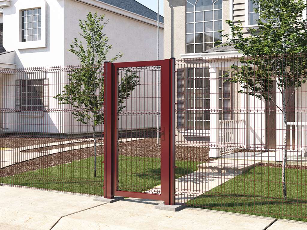 Калитка со стальной рамой и заполнением сварной сеткой 10 Калитка со стальной рамой и заполнением сварной сеткой 10