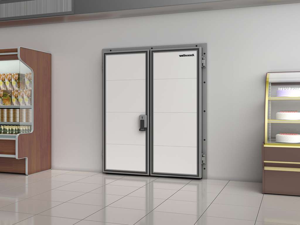 Холодильные двустворчатые распашные двери IsoDoor IDH2 для морозильных камер 14