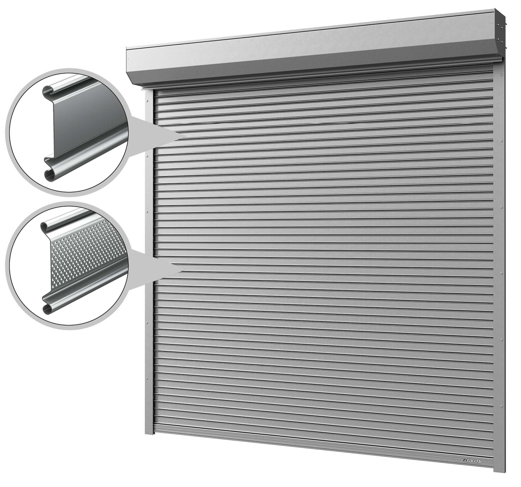 Ворота рулонные (Рольворота) из стального роллетного профиля RHS75 и RHS75P 7 Ворота рулонные (Рольворота) из стального роллетного профиля RHS75 и RHS75P 7