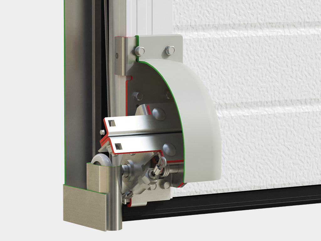 Ворота гаражные секционные с торсионным механизмом RSD02 26 Ворота гаражные секционные с торсионным механизмом RSD02 26