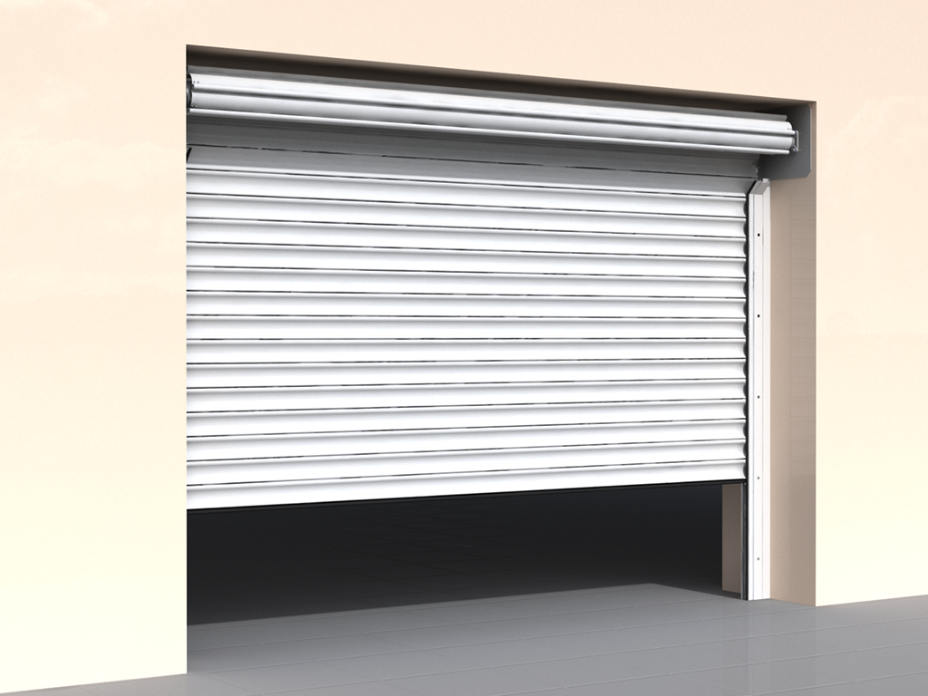 Ворота рулонные стальные с внутривальным приводом 5