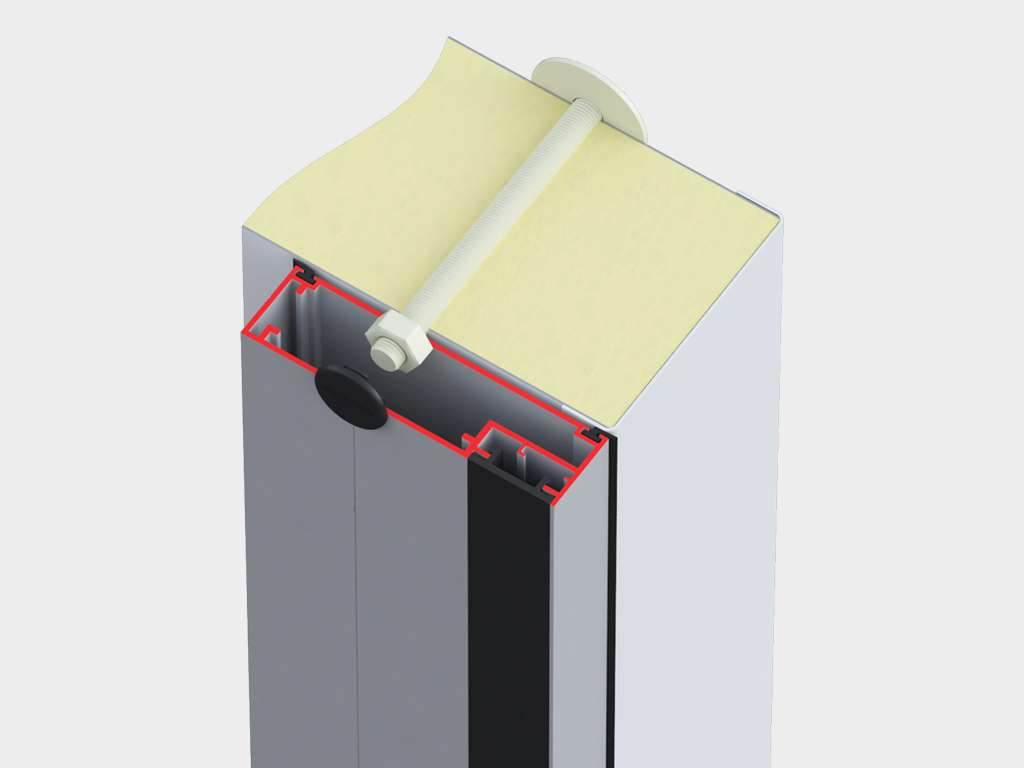 Холодильные двустворчатые распашные двери IsoDoor IDH2 для морозильных камер 17