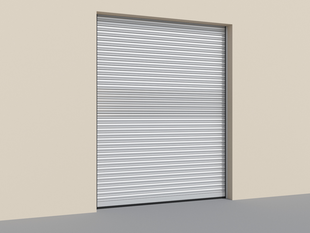 Ворота рулонные стальные с внутривальным приводом 8