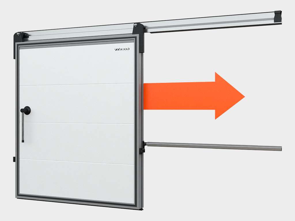 Холодильные откатные двери IsoDoor IDS1 для морозильных камер 3