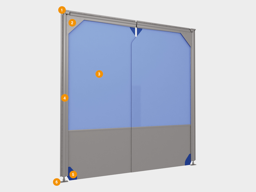 Маятниковые пленочные двери серия SSD 1 Маятниковые пленочные двери серия SSD 1