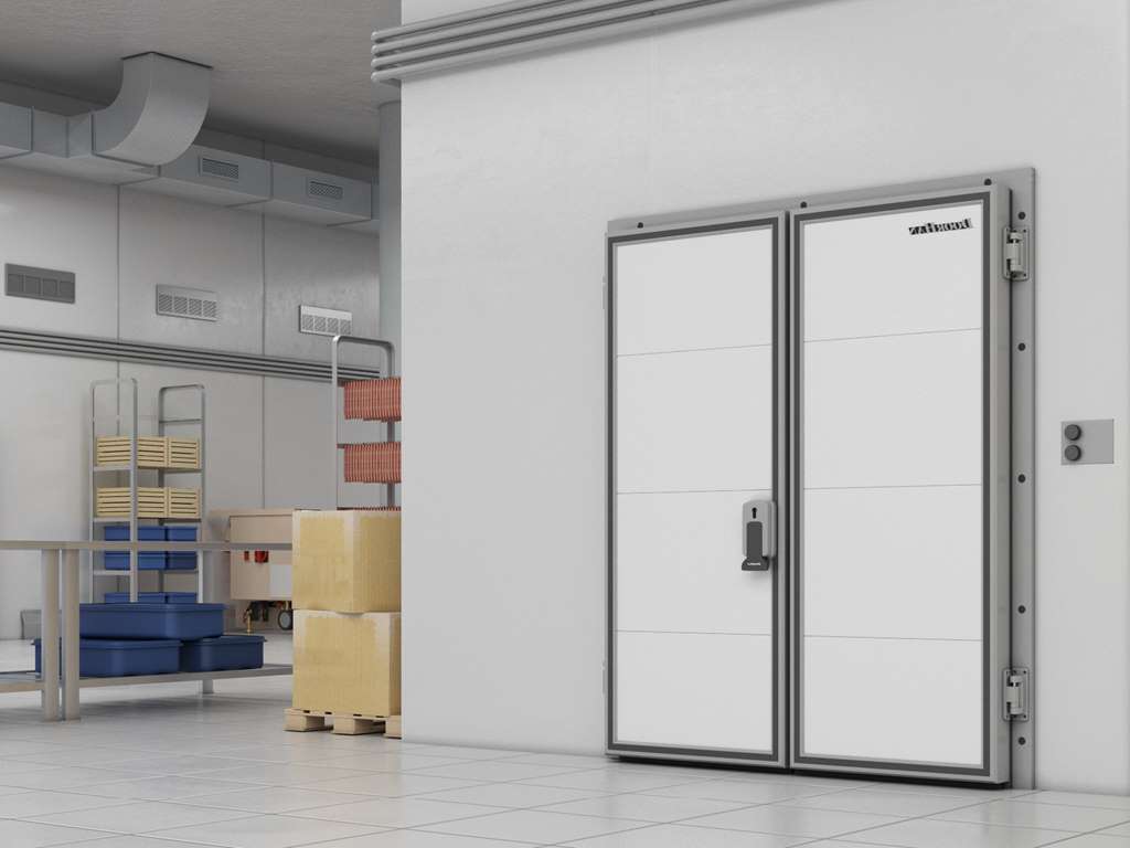 Холодильные двустворчатые распашные двери IsoDoor IDH2 для морозильных камер 12