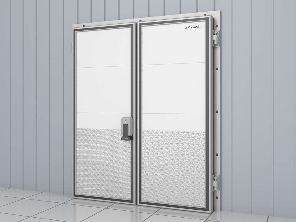 Холодильные двустворчатые распашные двери IsoDoor IDH2 для морозильных камер 28