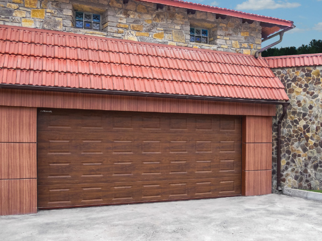 Ворота гаражные секционные с торсионным механизмом RSD02 14 Ворота гаражные секционные с торсионным механизмом RSD02 14