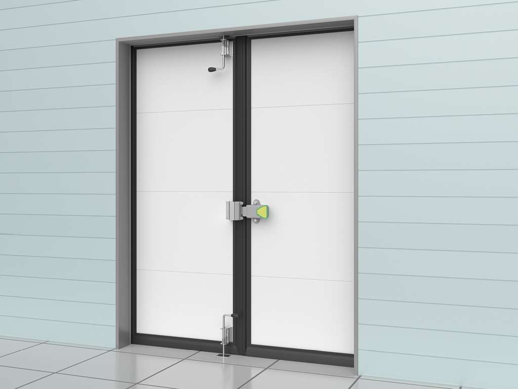 Холодильные двустворчатые распашные двери IsoDoor IDH2 для морозильных камер 11