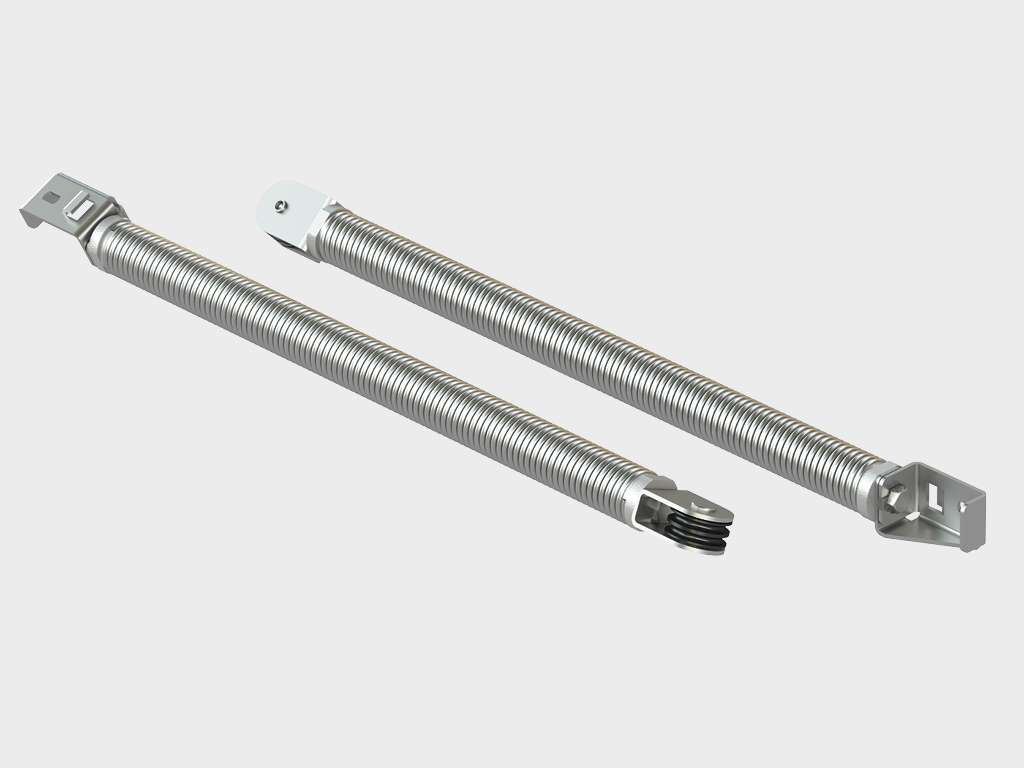 Ворота гаражные секционные из алюминиевых панелей с пружинами растяжения RSD01LUX 15