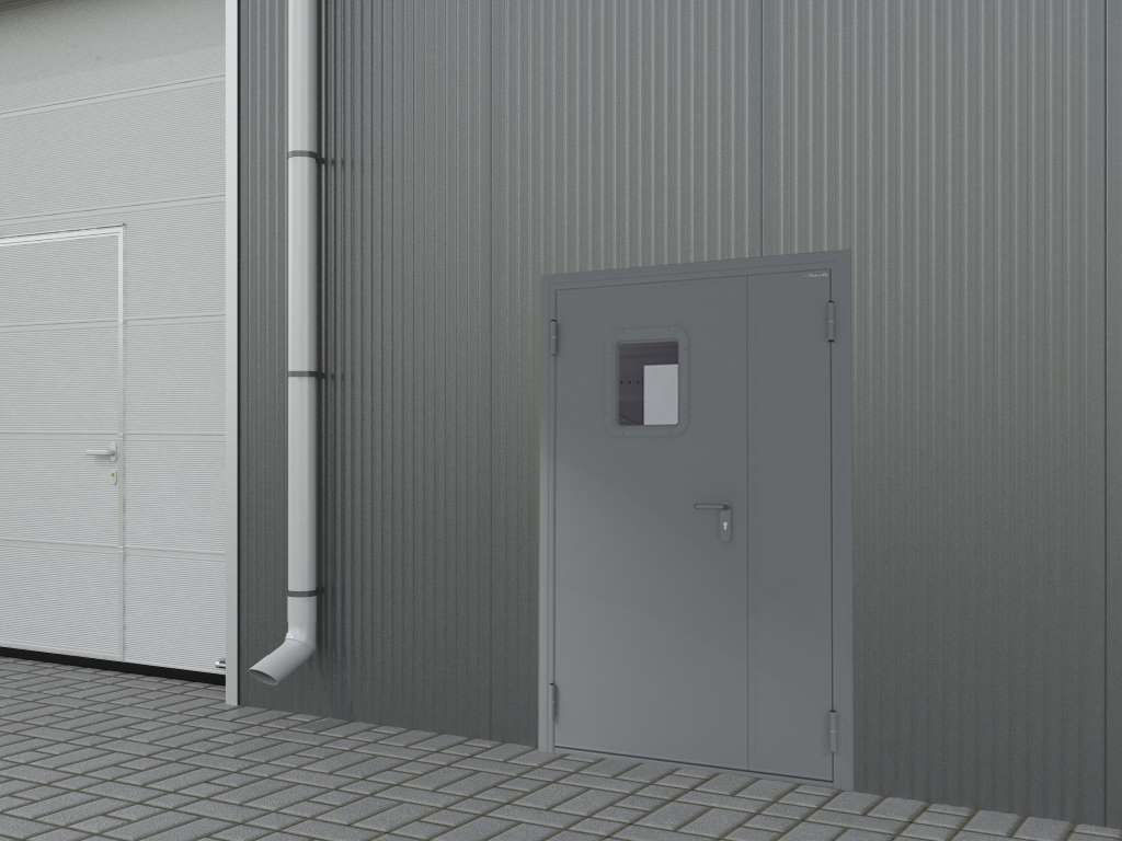 Технические двери двустворчатые 2