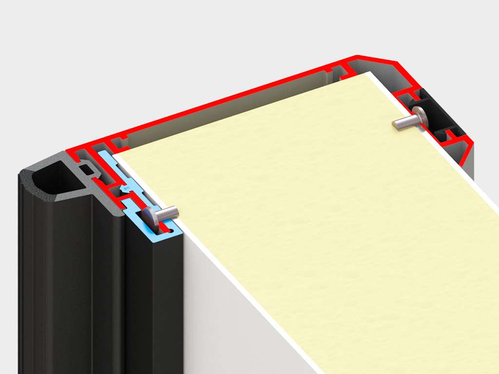 Холодильные двустворчатые распашные двери IsoDoor IDH2 для морозильных камер 29