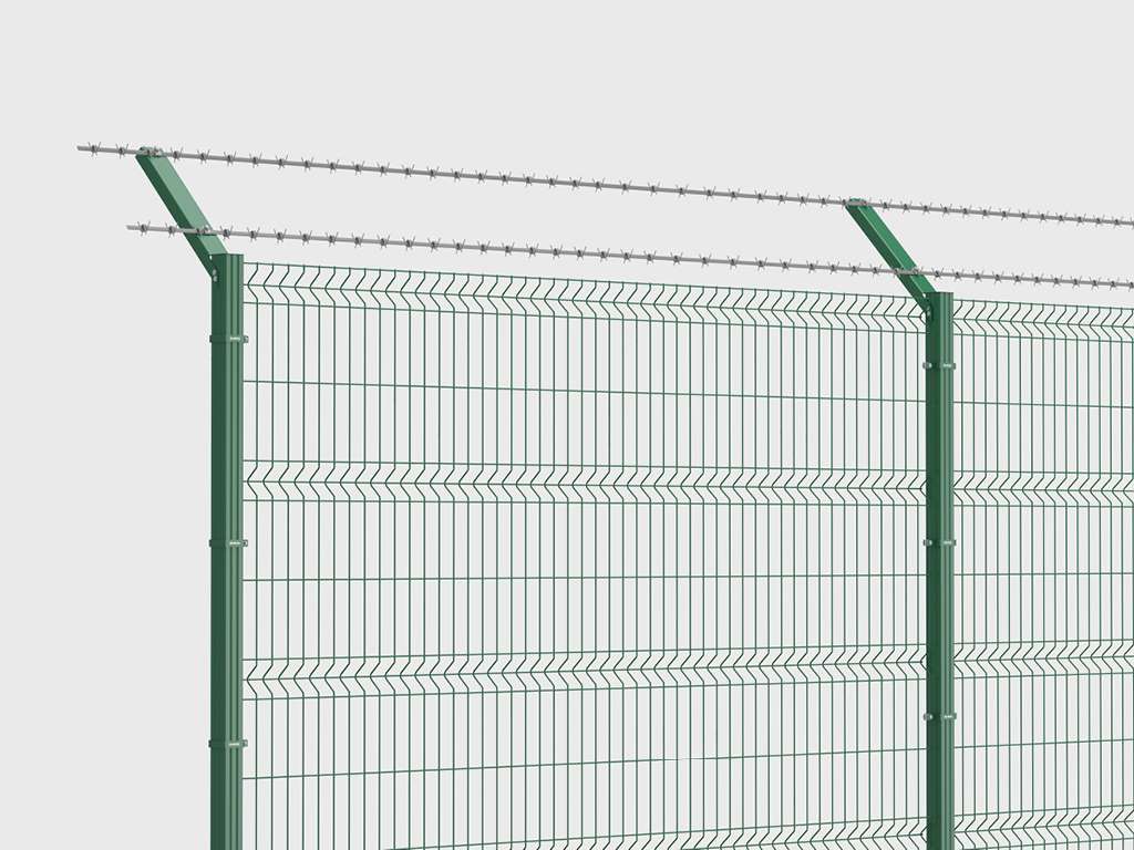 Забор из заборной секции «Стандарт» и стального прутка 4 и 5 мм 18 Забор из заборной секции «Стандарт» и стального прутка 4 и 5 мм 18