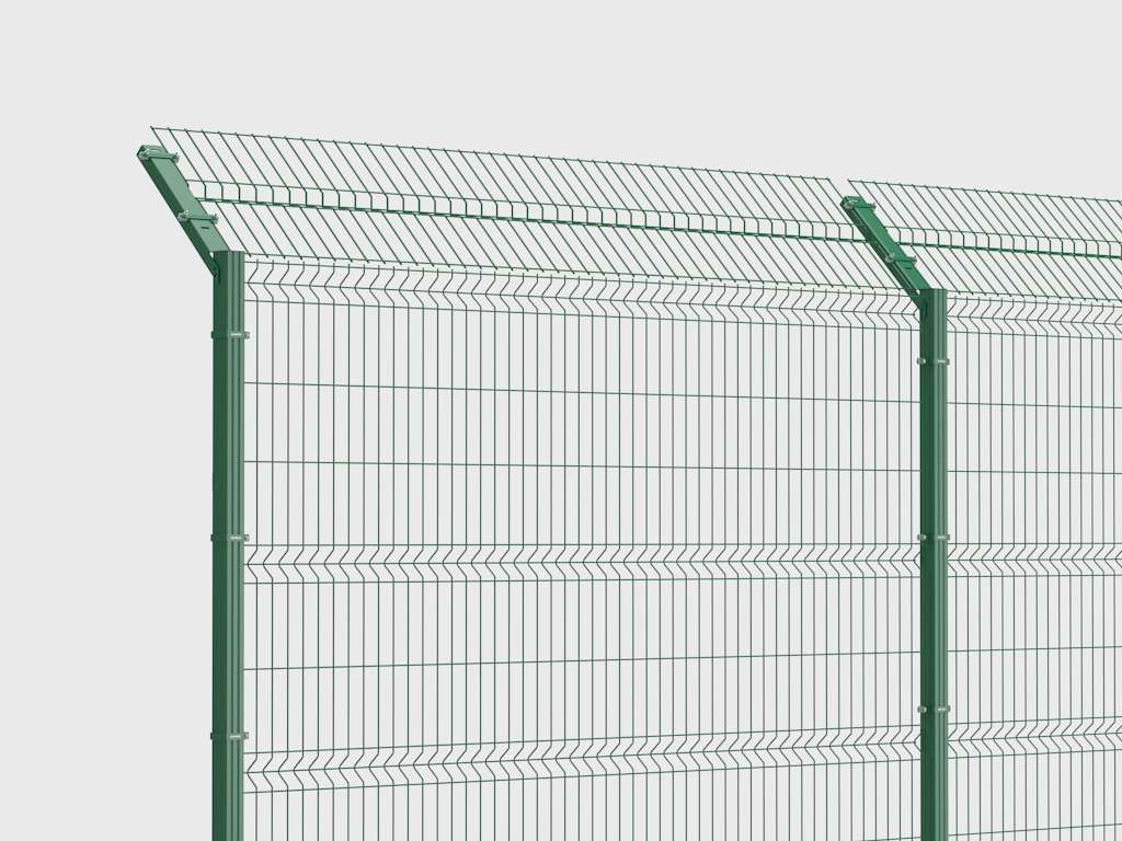 Забор из заборной секции «Стандарт» и стального прутка 4 и 5 мм 17 Забор из заборной секции «Стандарт» и стального прутка 4 и 5 мм 17