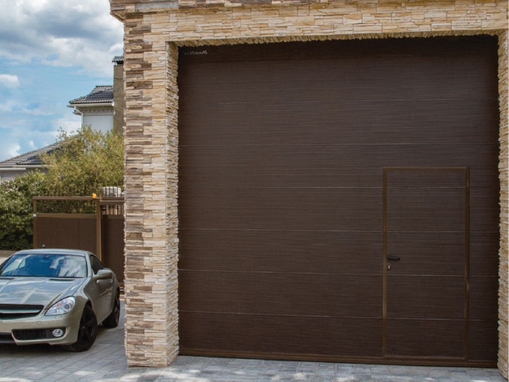 Ворота гаражные секционные с торсионным механизмом RSD02 16 Ворота гаражные секционные с торсионным механизмом RSD02 16