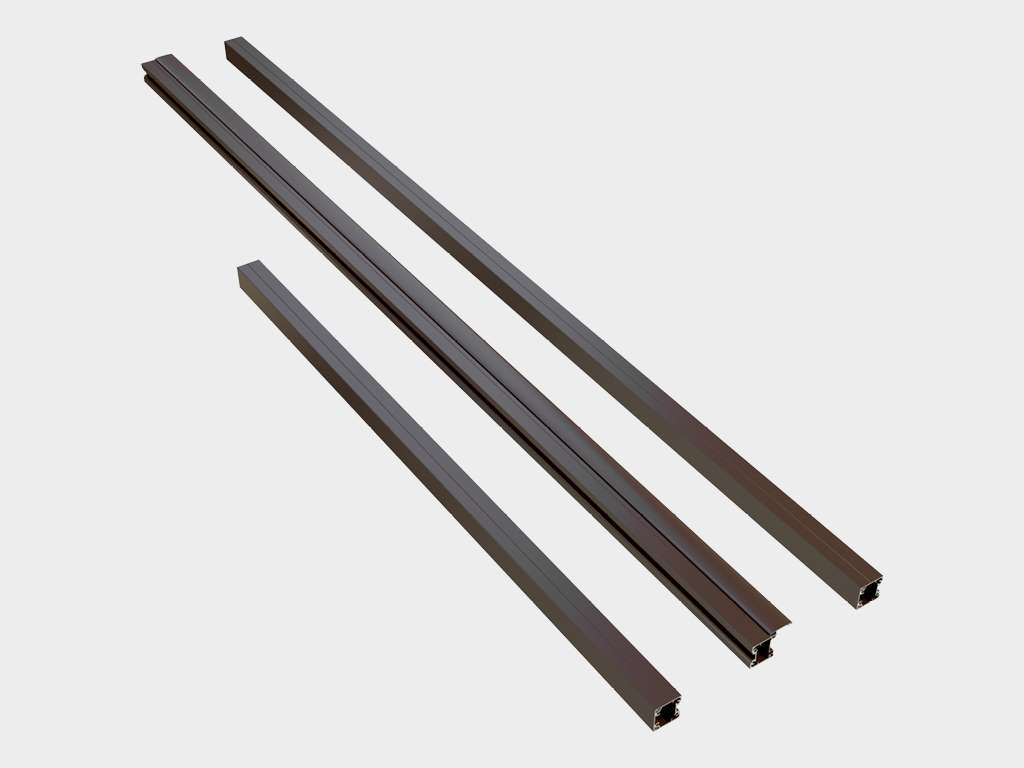 Калитка в алюминиевой раме с заполнением профлистом PSD-P 12