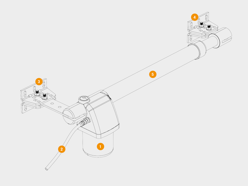 Комплект автоматики для распашных ворот SWING-4000 до 800 кг + 2 пульта 1 Комплект автоматики для распашных ворот SWING-4000 до 800 кг + 2 пульта 1