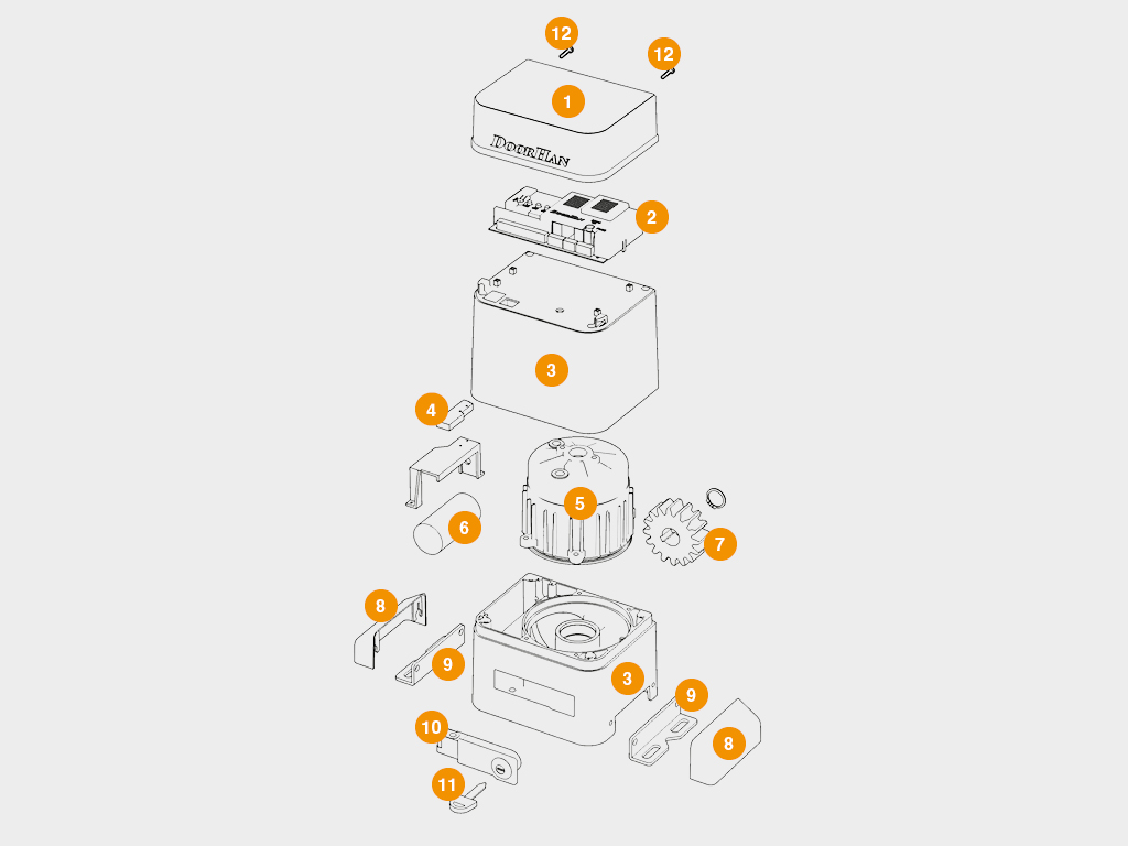 Привод Sliding-1300 Pro для откатных ворот 1
