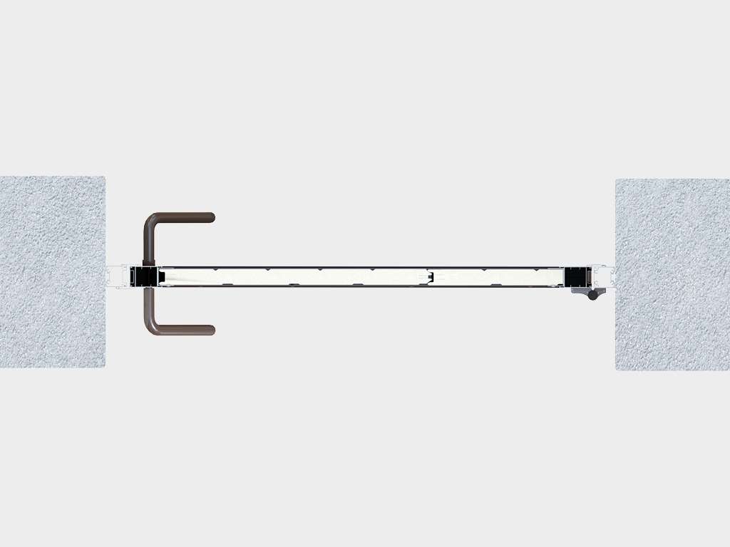 Калитка в алюминиевой раме с заполнением профлистом PSD-P 4