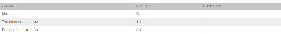 Профиль для ворот универсальный Т-образный 6000х80Х60Х1,5 6