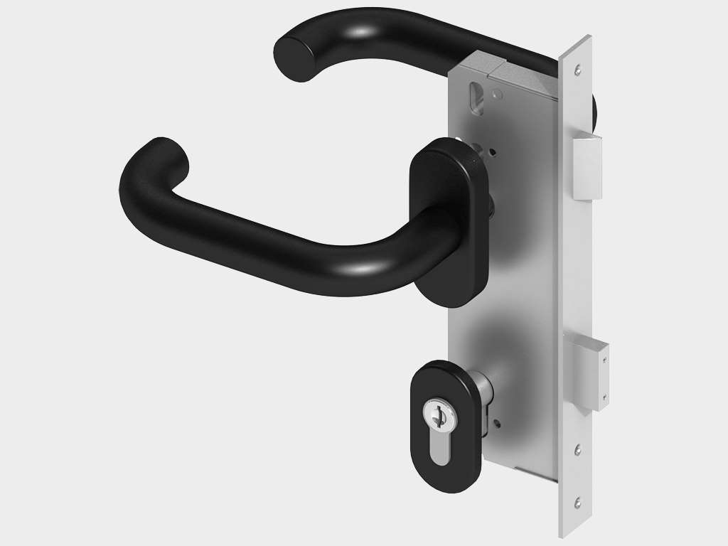 Калитка в алюминиевой раме с заполнением профлистом PSD-P 14