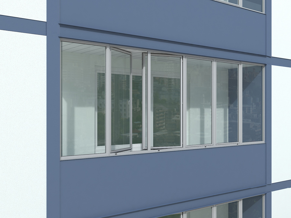 Остекление балконов, балконная система 3