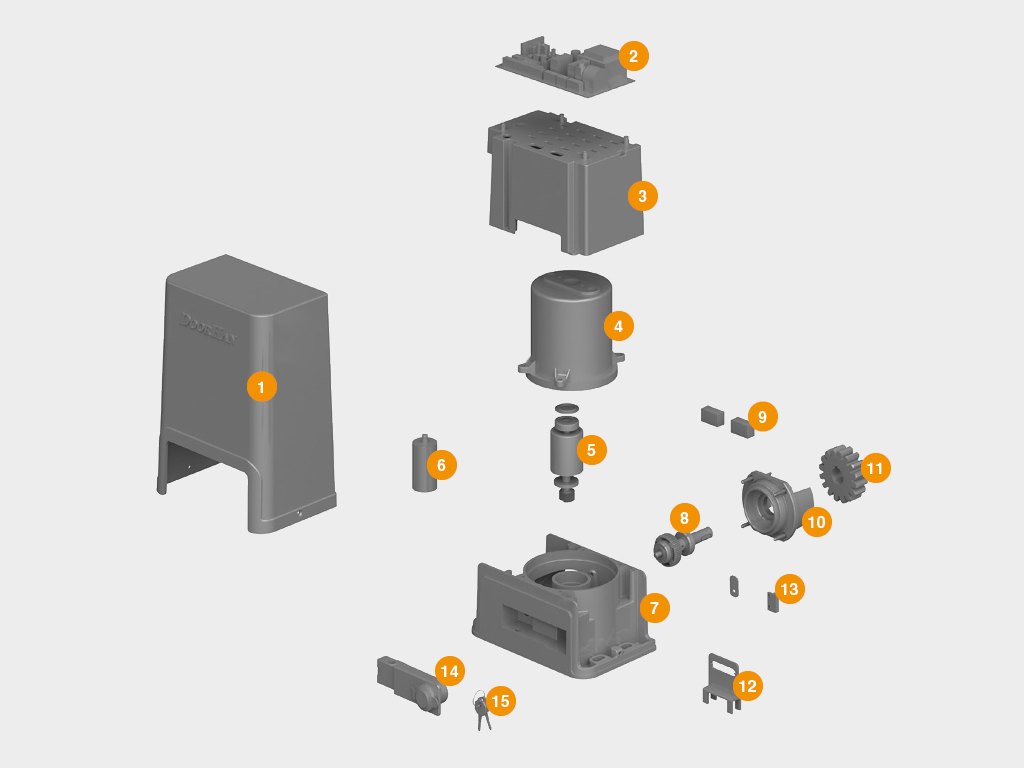 Привод Sliding-800 PRO для откатных ворот 3