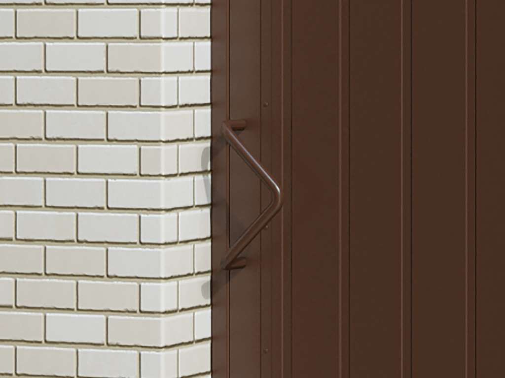 Калитка в алюминиевой раме с заполнением сендвич-панелями PSD-A 26