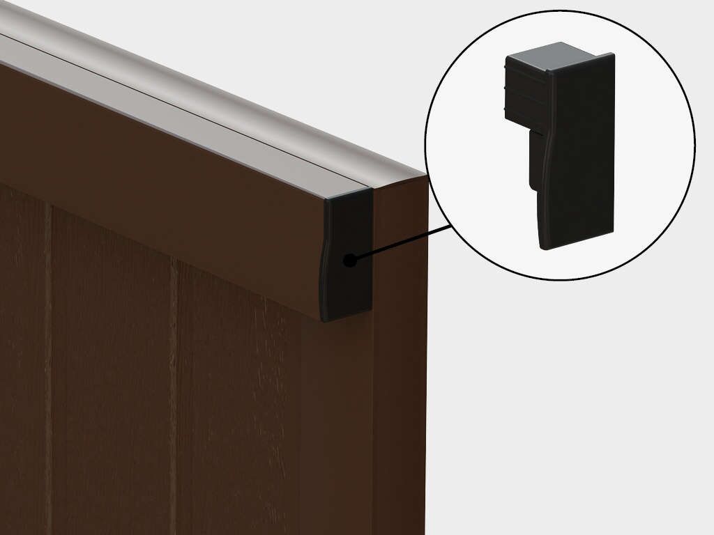 Откатные ворота из сендвич-панелей 43