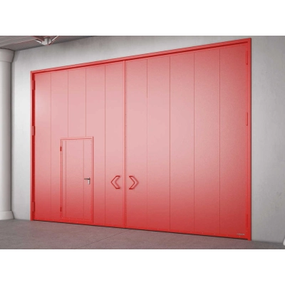 Распашные противопожарные ворота с классом огнестойкости EI90, EI120