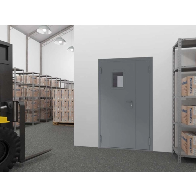 Технические двери двустворчатые