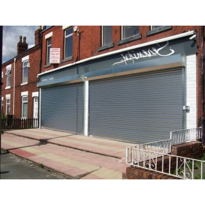 Ворота рулонные (Рольворота) из стального роллетного профиля RHE78G