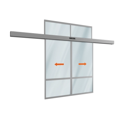 Комплект дверей (две подвижные лайтстворки и фрамуга сверху) для привода AD-SP